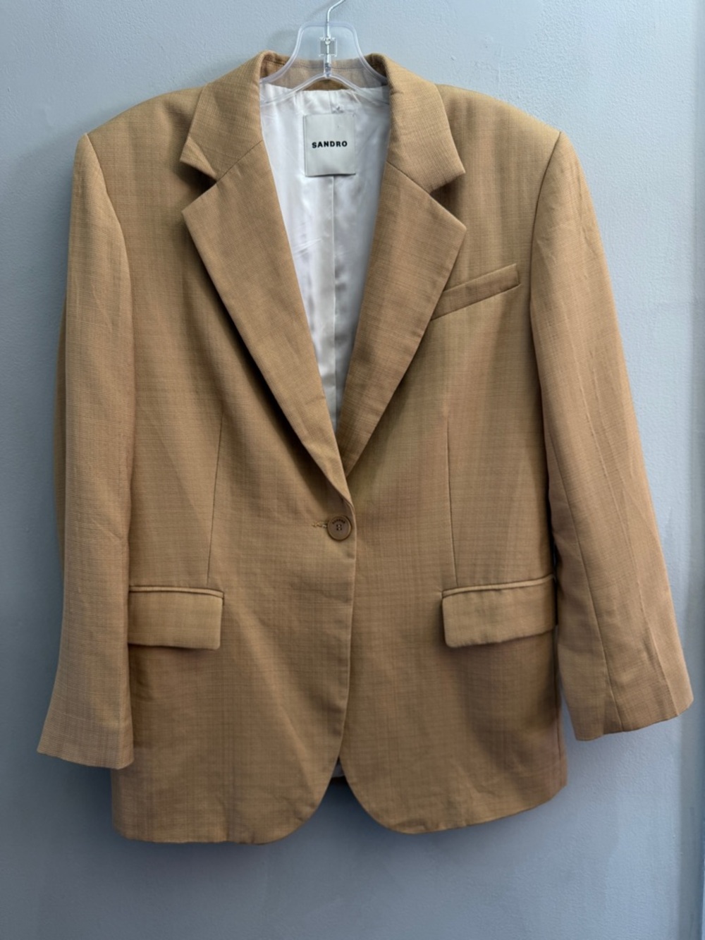 Sandro Viscose Blazer, Size 34 = XS - Picture 3 of 9